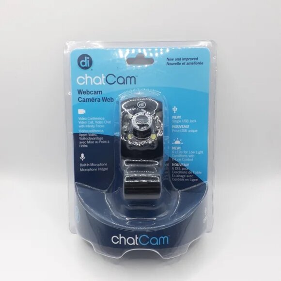 DIGITAL INNOVATIONS ChatCam Webcam | USB Plug & Play | Online Learning & Video - Picture 4 of 6